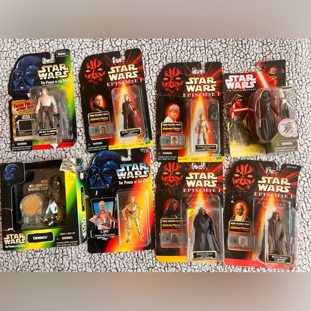 8 Star Wars Figurines from 1997-1999